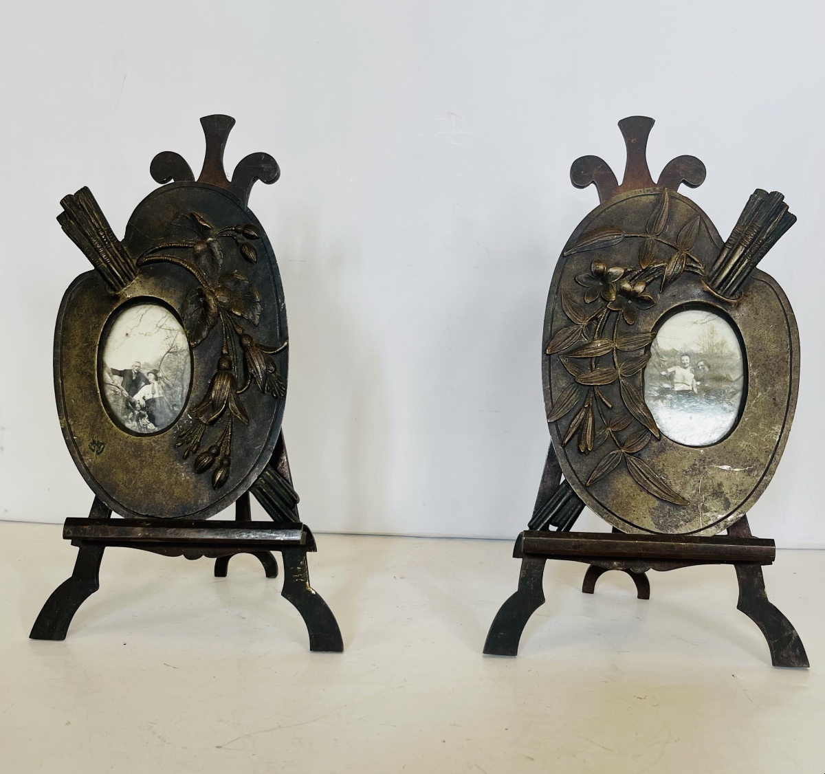Pair Of Bronze Frames. 
